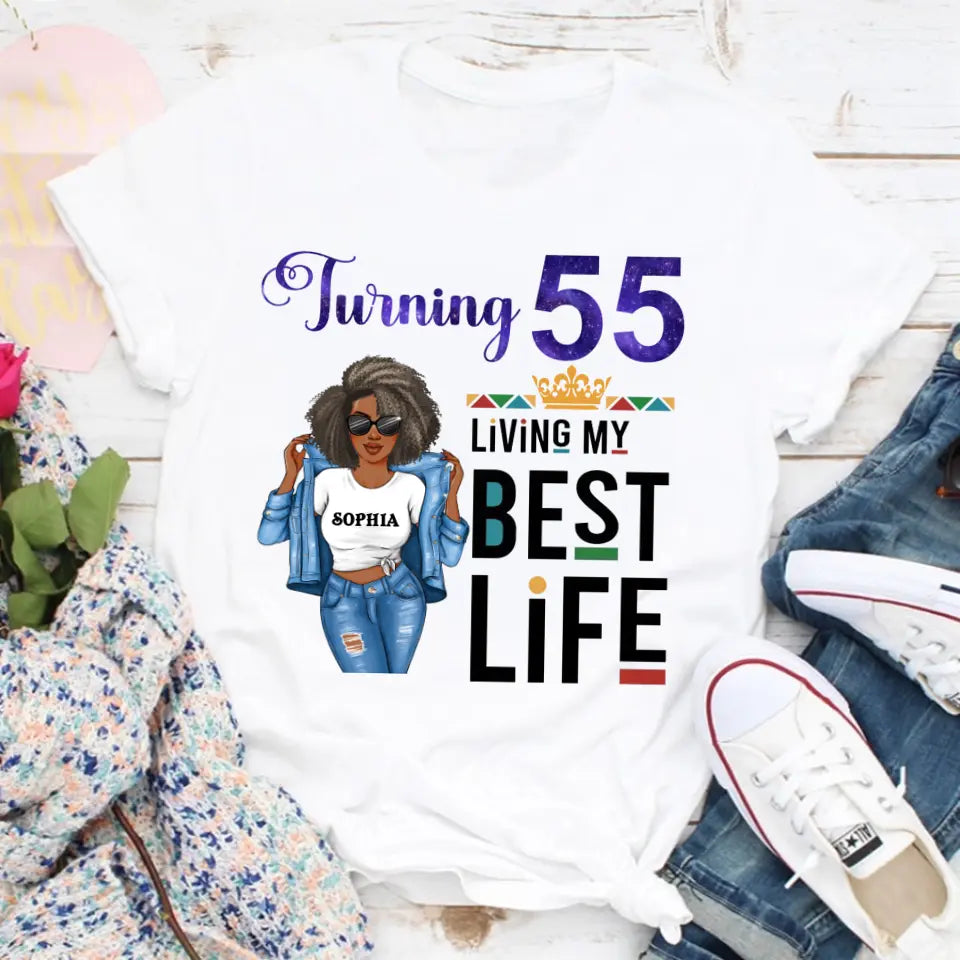 Chapter 55, Fabulous Since 1969 55th Birthday Unique T Shirt For Woman, Custom Birthday Shirt, Her Gifts For 55 Years Old , Turning 55 Birthday Cotton Shirt - YPT-ALK