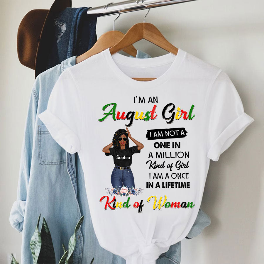 Custom Birthday Shirt, Queen Was Born In August, August Birthday Shirts For Woman, August Birthday Gifts, August Is My Birthday Month