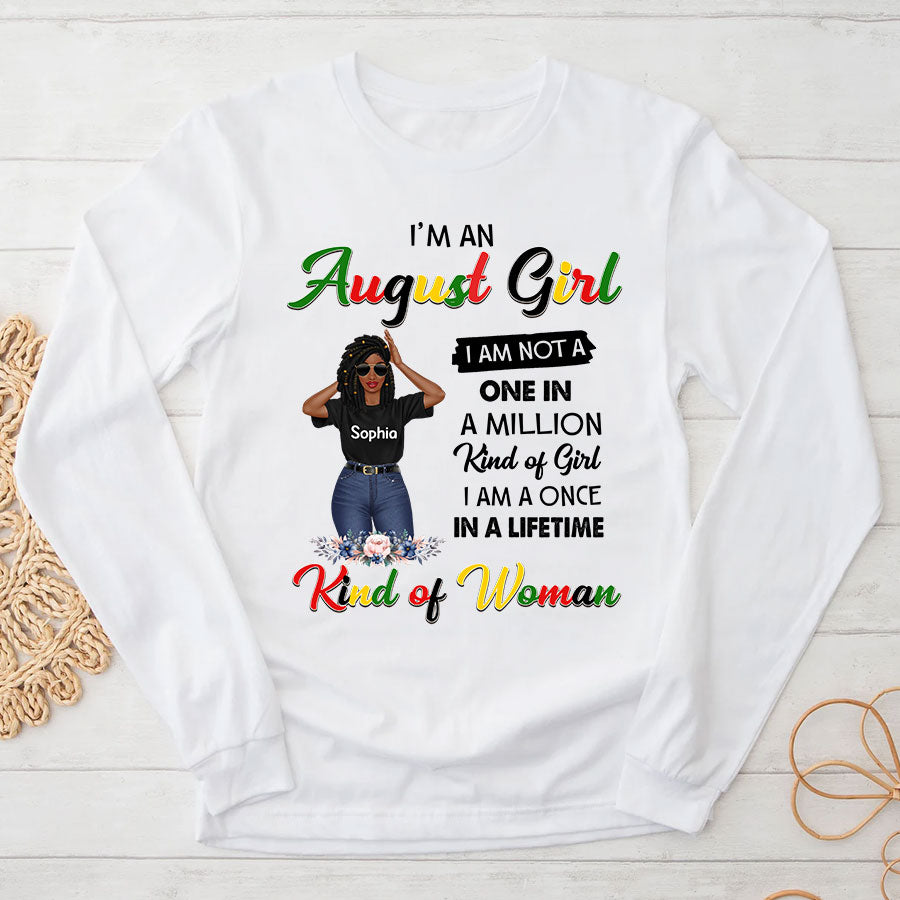 Custom Birthday Shirt, Queen Was Born In August, August Birthday Shirts For Woman, August Birthday Gifts, August Is My Birthday Month