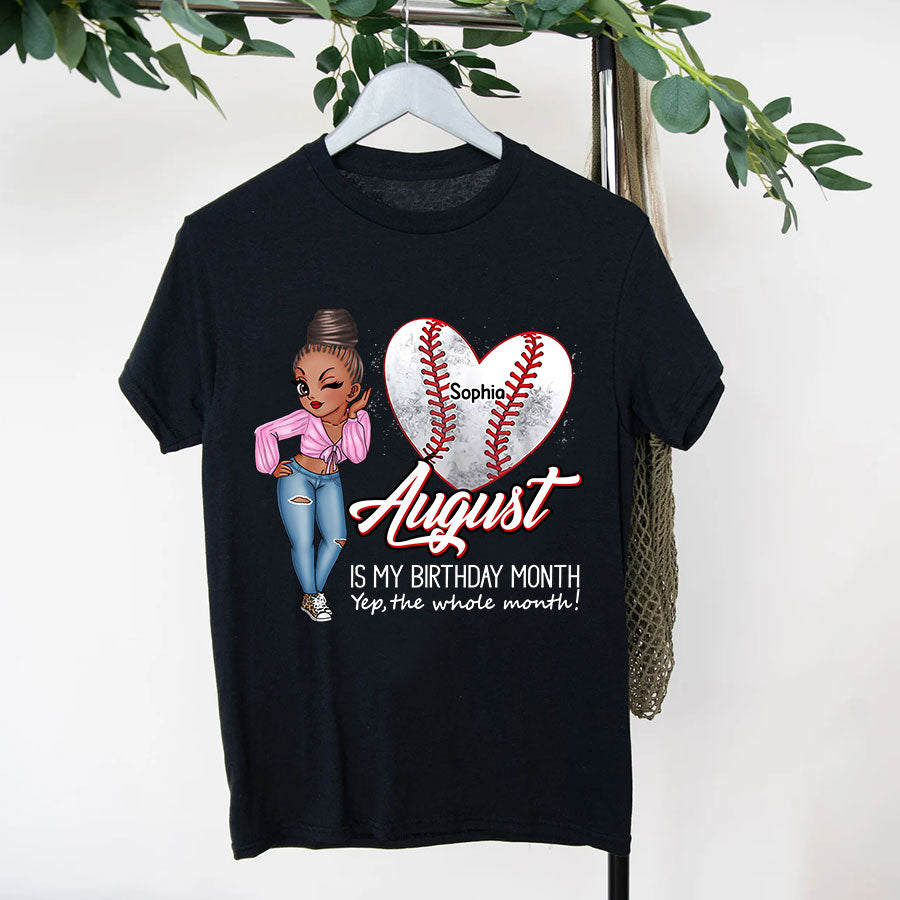 August Birthday Shirt, Custom Birthday Shirt, Queens Born In August, August Birthday Gifts, August Is My Birthday Month
