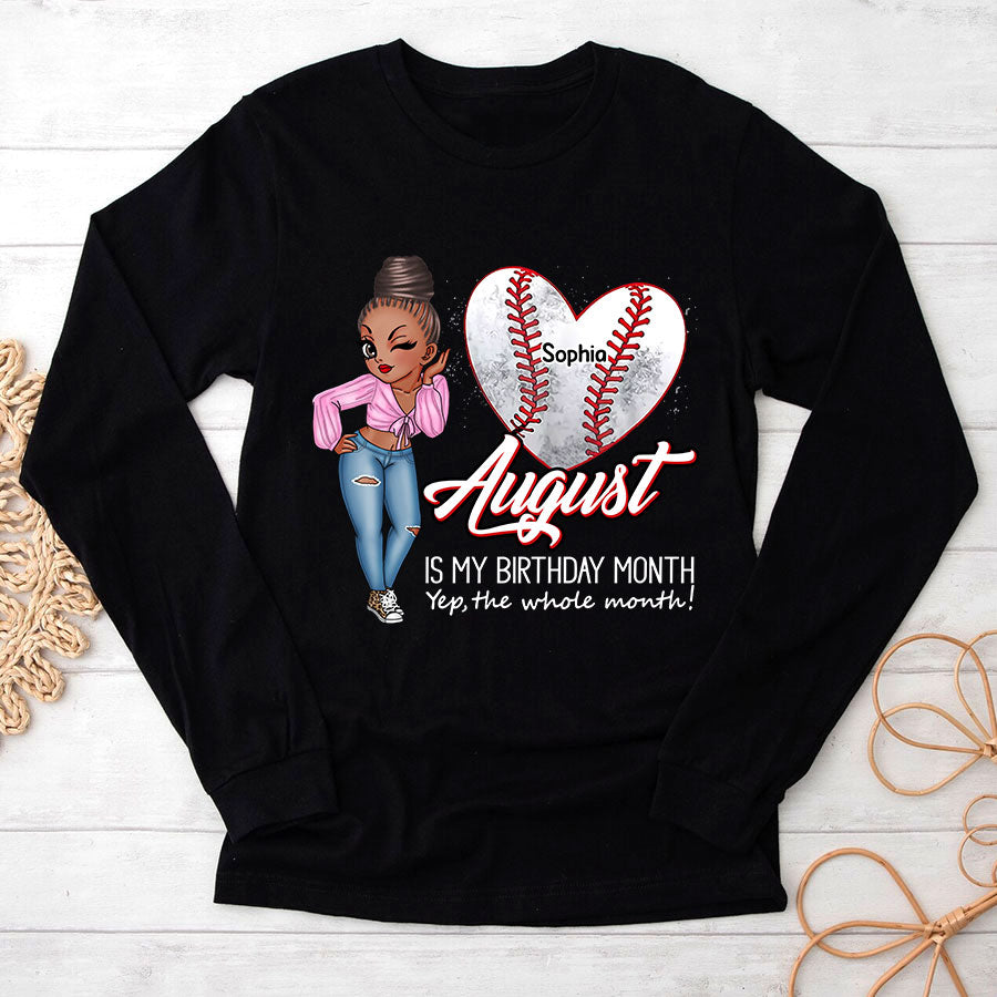 August Birthday Shirt, Custom Birthday Shirt, Queens Born In August, August Birthday Gifts, August Is My Birthday Month