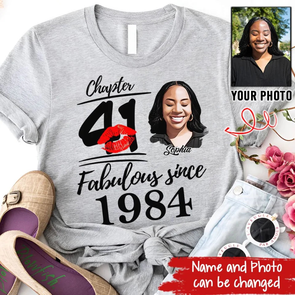 40th Birthday Shirts, Custom Birthday Shirts, Turning 40 Shirt, Gifts For Women Turning 40, 40 And Fabulous Shirt, 1986 Shirt, 40th Birthday Shirts For Her