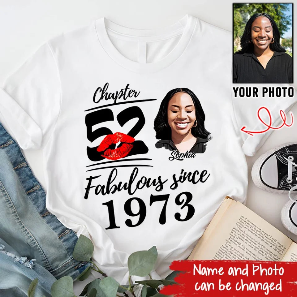 52nd Birthday Shirts, Custom Birthday Shirts, Turning 52 Shirt, Gifts For Women Turning 52, 52 And Fabulous Shirt, 1974 Shirt, 52nd Birthday Shirts For Her