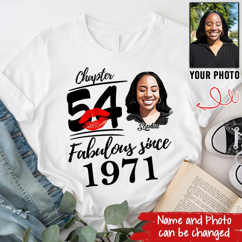 54thBirthday Shirts, Custom Birthday Shirts, Turning 54 Shirt, Gifts For Women Turning 54, 54 And Fabulous Shirt, 1972 Shirt, 54th Birthday Shirts For Her
