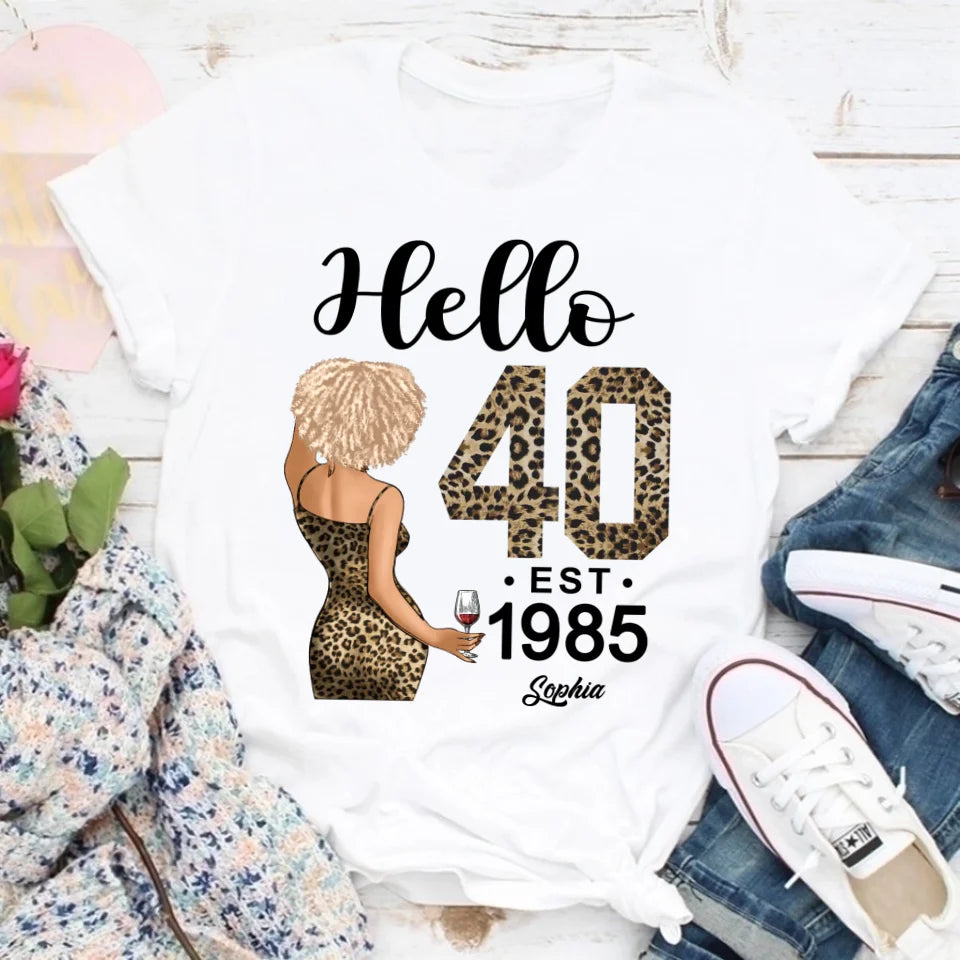 40th Birthday Shirts, Custom Birthday Shirts, Turning 40 Shirt, Gifts For Women Turning 40, 40 And Fabulous Shirt, 1985 Shirt, 40th Birthday Shirts For Her