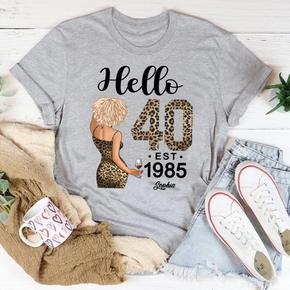 40th Birthday Shirts, Custom Birthday Shirts, Turning 40 Shirt, Gifts For Women Turning 40, 40 And Fabulous Shirt, 1985 Shirt, 40th Birthday Shirts For Her