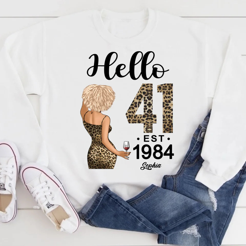 41st Birthday Shirts, Custom Birthday Shirts, Turning 41 Shirt, Gifts For Women Turning 41, 41 And Fabulous Shirt, 1984 Shirt, 41st Birthday Shirts For Her