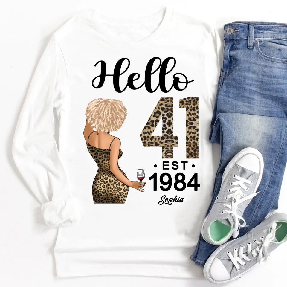 41st Birthday Shirts, Custom Birthday Shirts, Turning 41 Shirt, Gifts For Women Turning 41, 41 And Fabulous Shirt, 1984 Shirt, 41st Birthday Shirts For Her