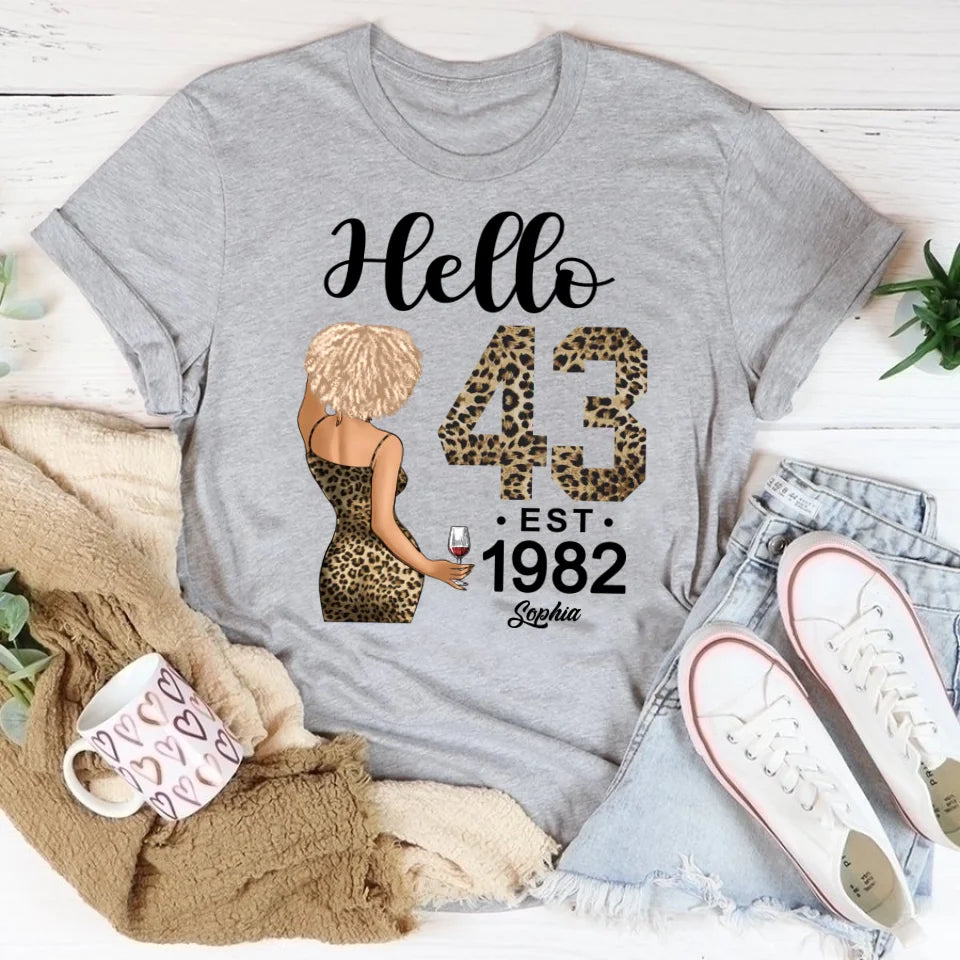 43th Birthday Shirts, Custom Birthday Shirts, Turning 43 Shirt, Gifts For Women Turning 43, 43 And Fabulous Shirt, 1982 Shirt, 43th Birthday Shirts For Her, It&#39;s My 43 Birthday