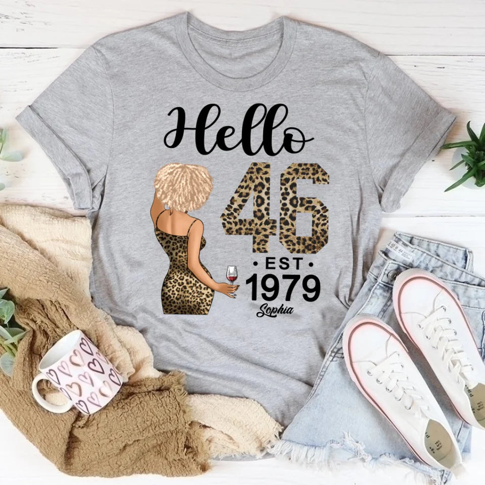 Chapter 46, Fabulous Since 1979 46th Birthday Unique T Shirt For Woman, Custom Birthday Shirt, Her Gifts For 46 Years Old , Turning 46 Birthday Cotton Shirt