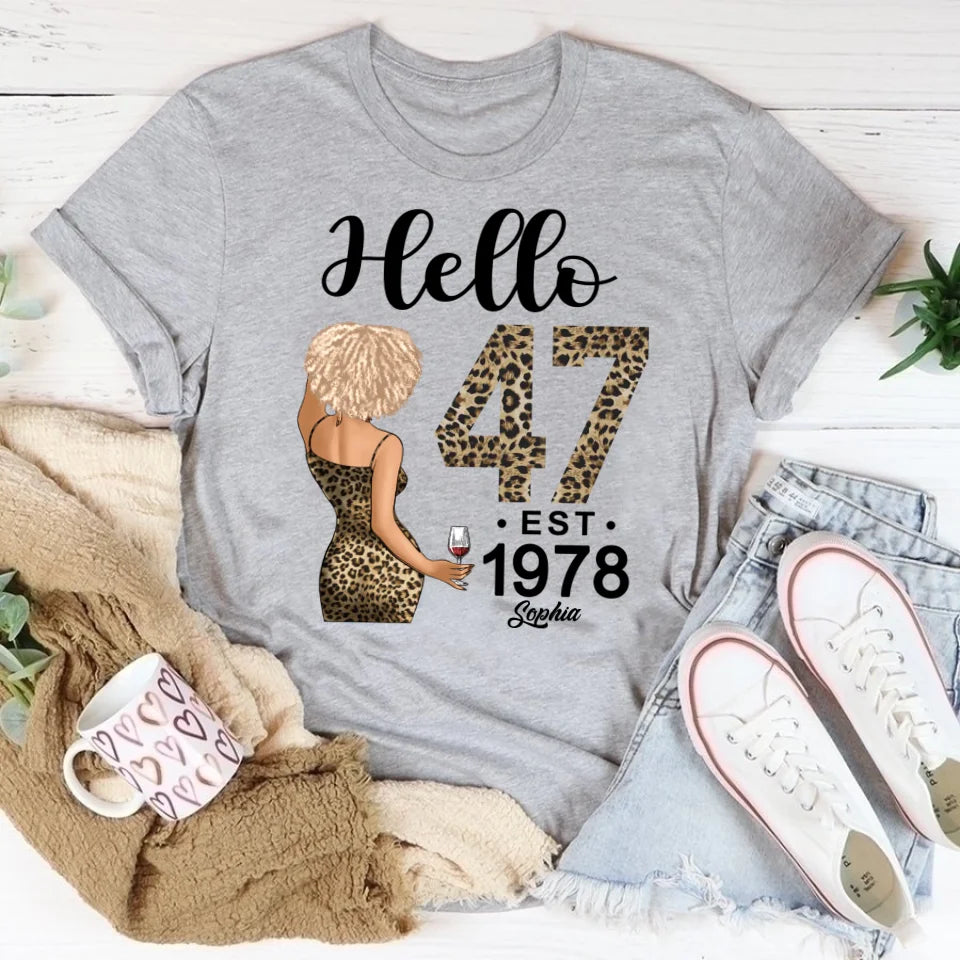 Chapter 47, Fabulous Since 1978 47th Birthday Unique T Shirt For Woman, Custom Birthday Shirt, Her Gifts For 47 Years Old , Turning 47 Birthday Cotton Shirt