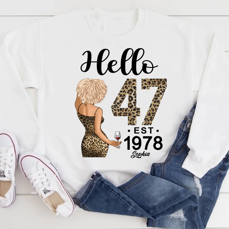 Chapter 47, Fabulous Since 1978 47th Birthday Unique T Shirt For Woman, Custom Birthday Shirt, Her Gifts For 47 Years Old , Turning 47 Birthday Cotton Shirt