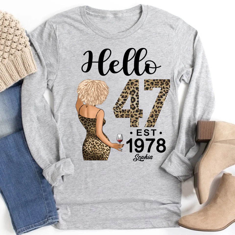 Chapter 47, Fabulous Since 1978 47th Birthday Unique T Shirt For Woman, Custom Birthday Shirt, Her Gifts For 47 Years Old , Turning 47 Birthday Cotton Shirt