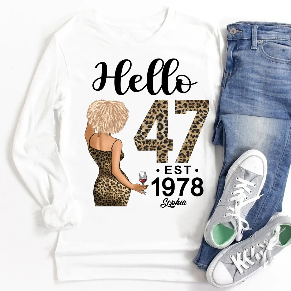 Chapter 47, Fabulous Since 1978 47th Birthday Unique T Shirt For Woman, Custom Birthday Shirt, Her Gifts For 47 Years Old , Turning 47 Birthday Cotton Shirt