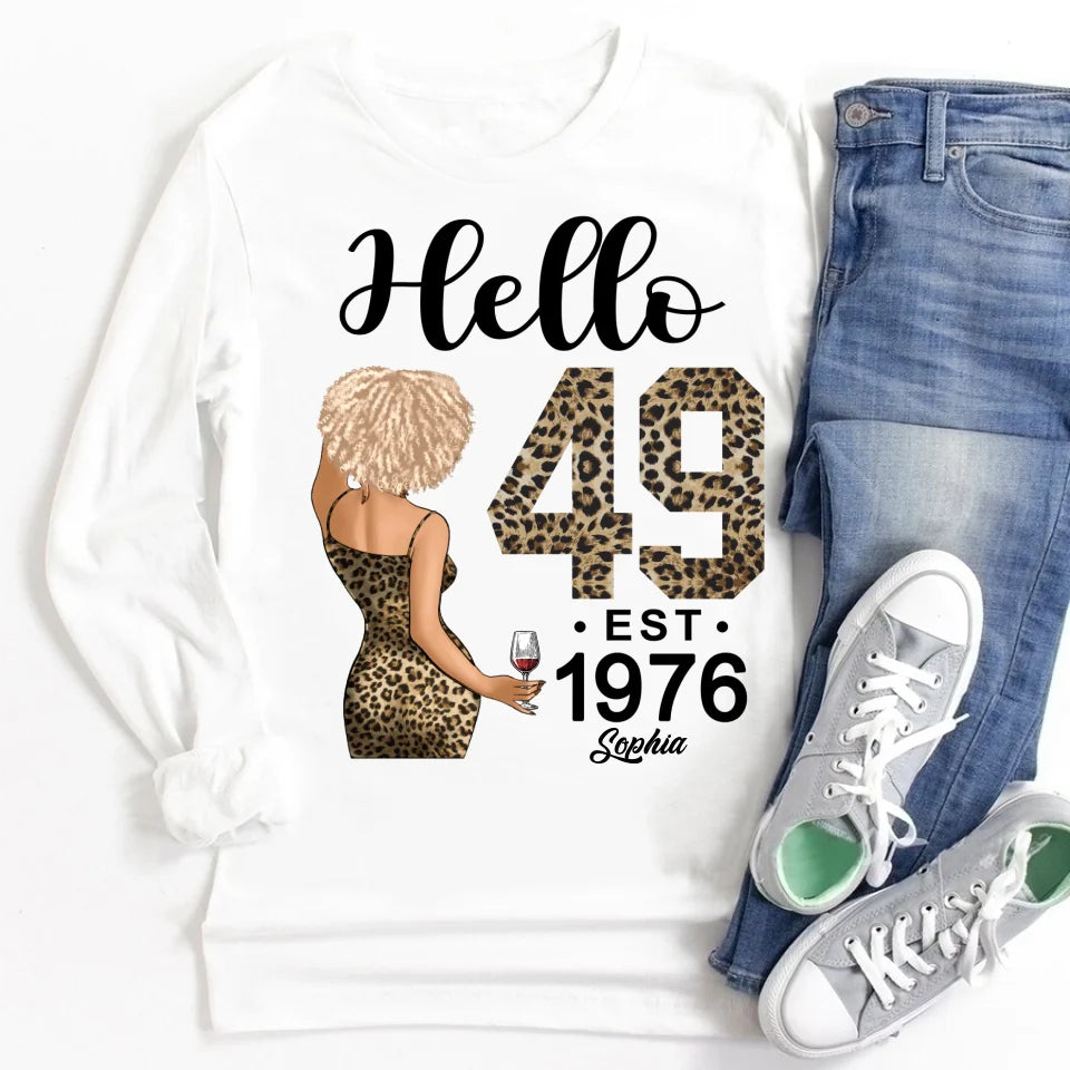 49th Birthday Shirts, Custom Birthday Shirts, Turning 49 Shirt, Gifts For Women Turning 49, 49 And Fabulous Shirt, 1976 Shirt, 49th Birthday Shirts For Her, It&#39;s My 49 Birthday