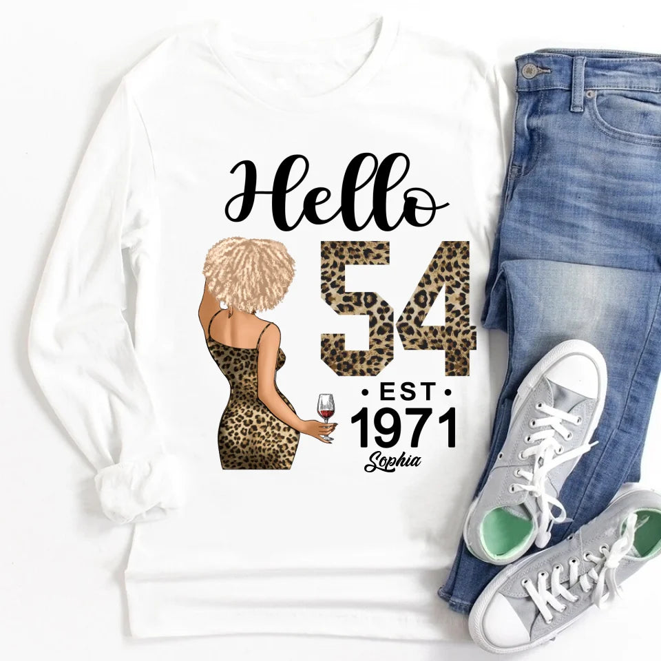 Chapter 54, Fabulous Since 1971 54th Birthday Unique T Shirt For Woman, Custom Birthday Shirt, Her Gifts For 54 Years Old , Turning 54 Birthday Cotton Shirt