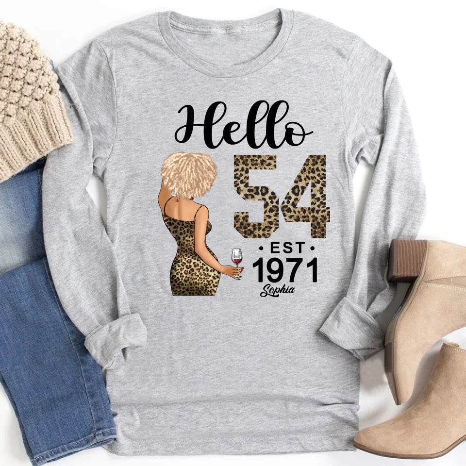 Chapter 54, Fabulous Since 1971 54th Birthday Unique T Shirt For Woman, Custom Birthday Shirt, Her Gifts For 54 Years Old , Turning 54 Birthday Cotton Shirt