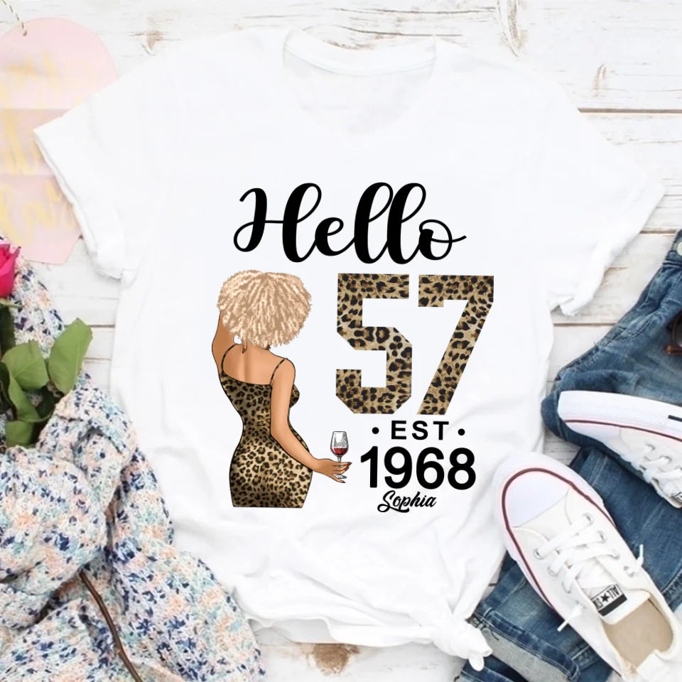 Chapter 57, Fabulous Since 1968 57th Birthday Unique T Shirt For Woman, Custom Birthday Shirt, Her Gifts For 57 Years Old , Turning 57 Birthday Cotton Shirt