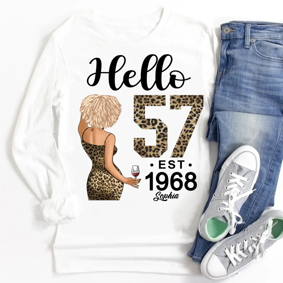 Chapter 57, Fabulous Since 1968 57th Birthday Unique T Shirt For Woman, Custom Birthday Shirt, Her Gifts For 57 Years Old , Turning 57 Birthday Cotton Shirt