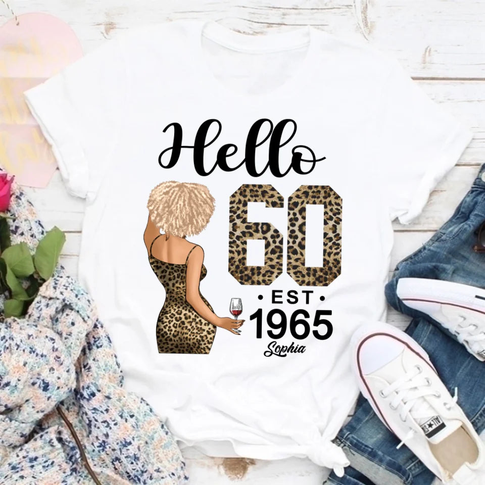 60th Birthday Shirts, Custom Birthday Shirts, Turning 60 Shirt, Gifts For Women Turning 60, 60 And Fabulous Shirt, 1965 Shirt, 60th Birthday Shirts For Her