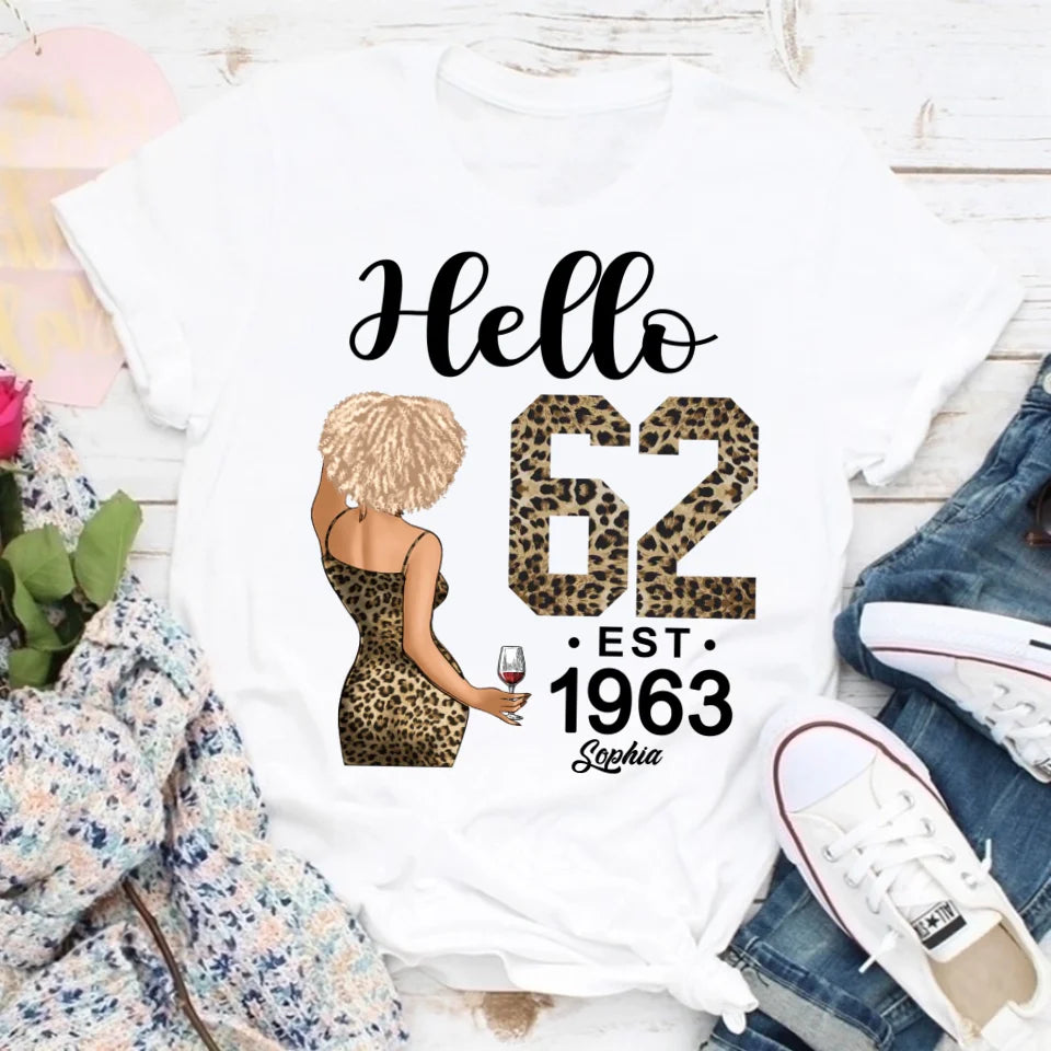 62nd Birthday Shirts, Custom Birthday Shirts, Turning 62 Shirt For Women, Turning 62 And Fabulous Shirt, 1963 Shirt, Best Gifts For Women Turning 62