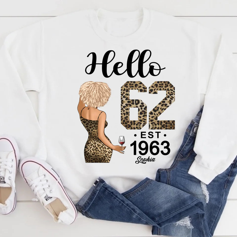 62nd Birthday Shirts, Custom Birthday Shirts, Turning 62 Shirt For Women, Turning 62 And Fabulous Shirt, 1963 Shirt, Best Gifts For Women Turning 62