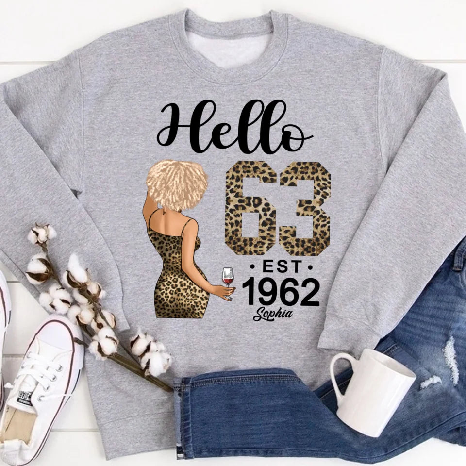 63rd Birthday Shirts, Custom Birthday Shirts, Turning 63 Shirt For Women, Turning 63 And Fabulous Shirt, 1962 Shirt, Best Gifts For Women Turning 63