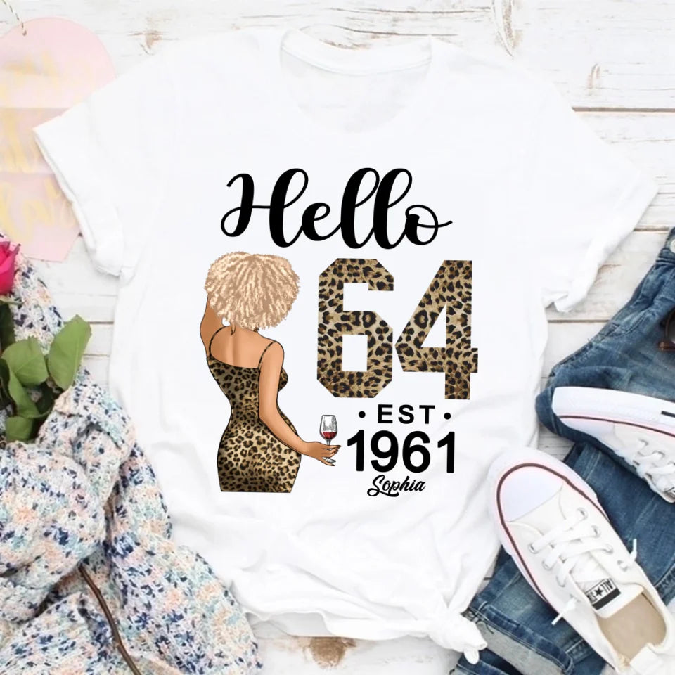64th Birthday Shirts, Custom Birthday Shirts, Turning 64 Shirt For Women, Turning 64 And Fabulous Shirt, 1961 Shirt, Best Gifts For Women Turning 64