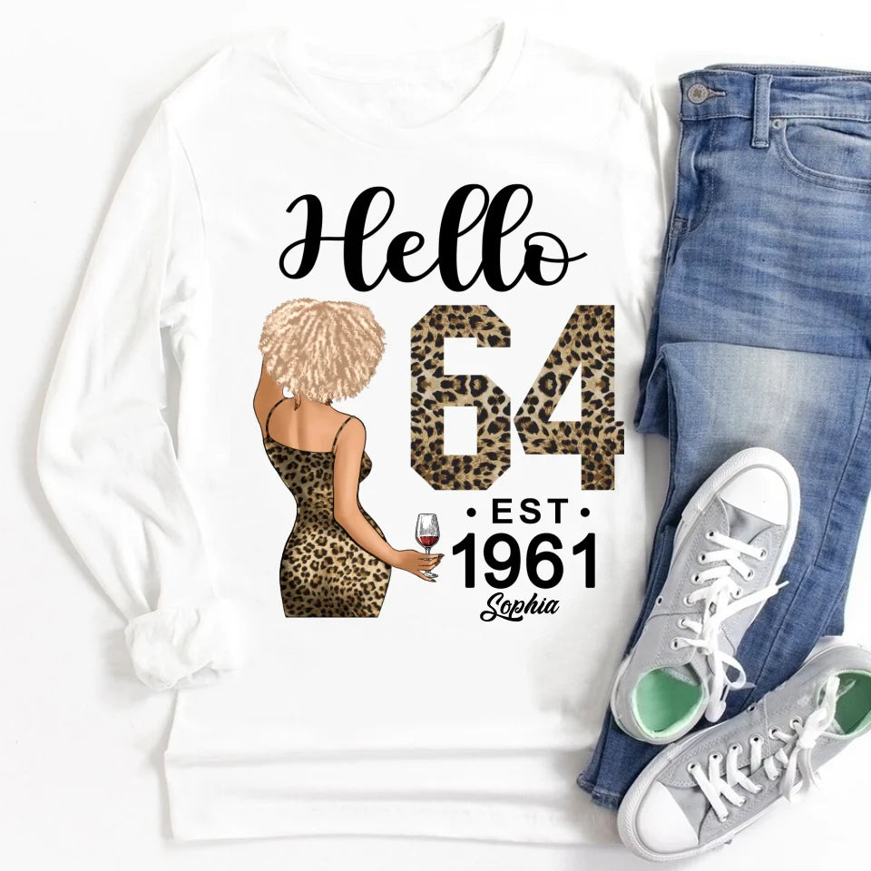 64th Birthday Shirts, Custom Birthday Shirts, Turning 64 Shirt For Women, Turning 64 And Fabulous Shirt, 1961 Shirt, Best Gifts For Women Turning 64