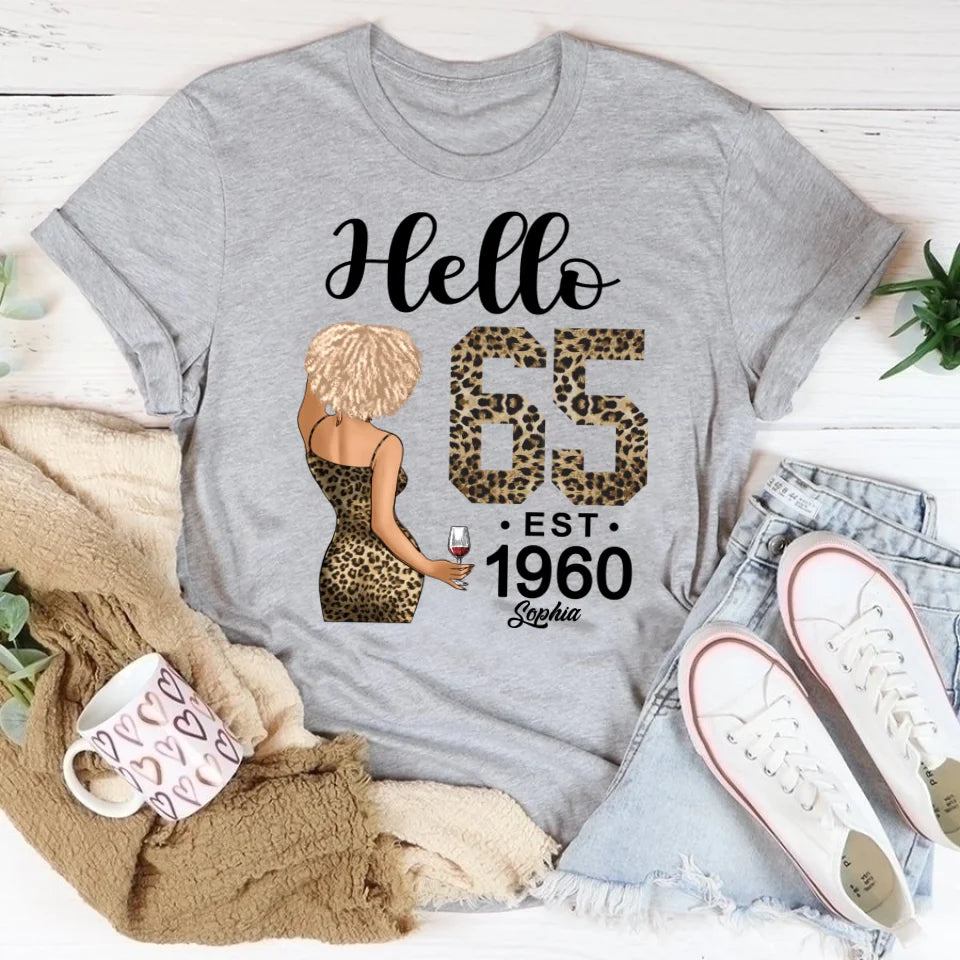 65th Birthday Shirts, Custom Birthday Shirts, Turning 65 Shirt For Women, Turning 65 And Fabulous Shirt, 1960 Shirt, Best Gifts For Women Turning 65