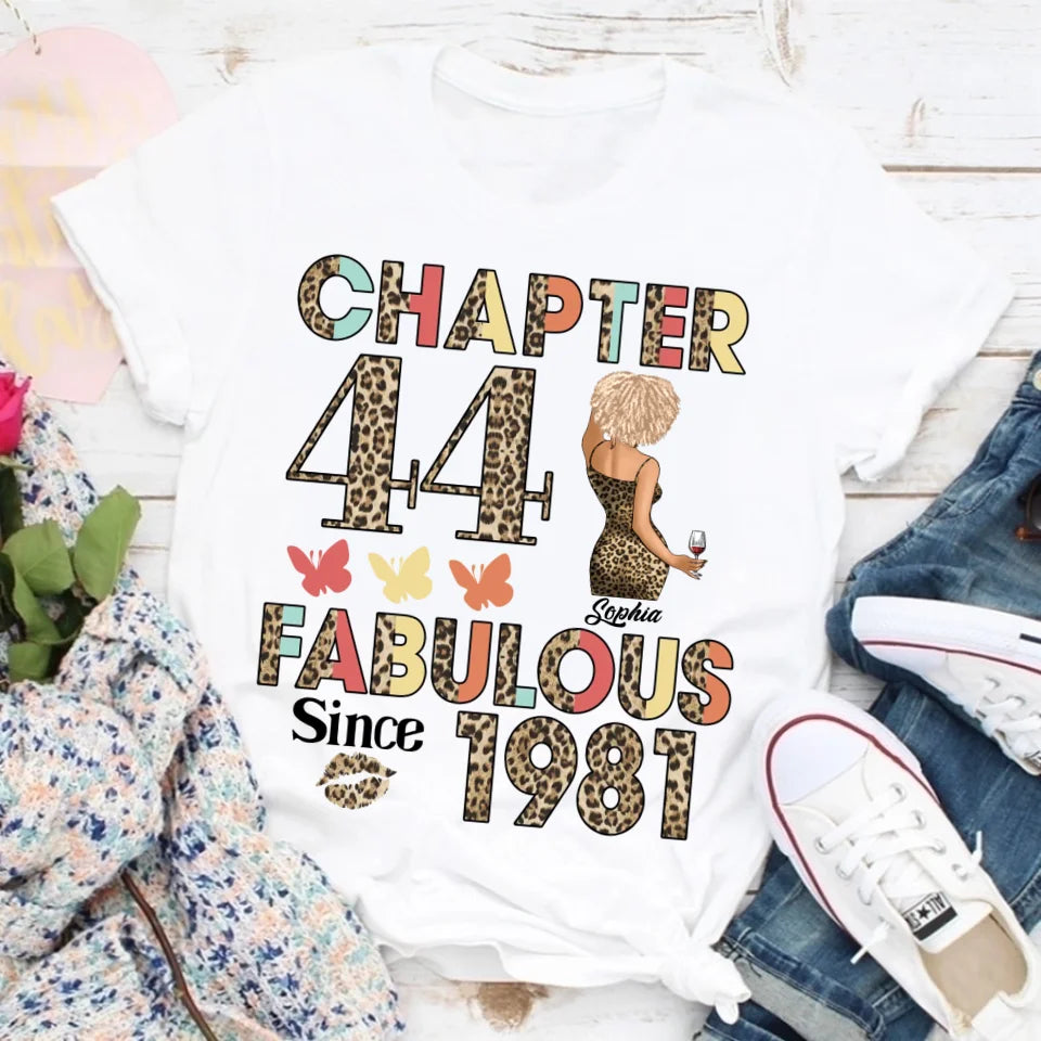 44th birthday shirts for her, Personalised 44th birthday gifts, 1981 t shirt, 44 and fabulous shirt, 44th birthday shirt ideas, gift ideas 44th birthday woman
