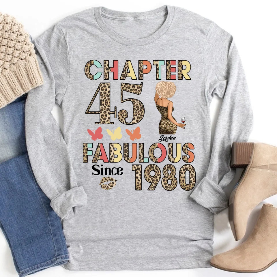 45th birthday shirts for her, Personalised 45th birthday gifts, 1980 t shirt, 45 and fabulous shirt, 45th birthday shirt ideas, gift ideas 45th birthday woman