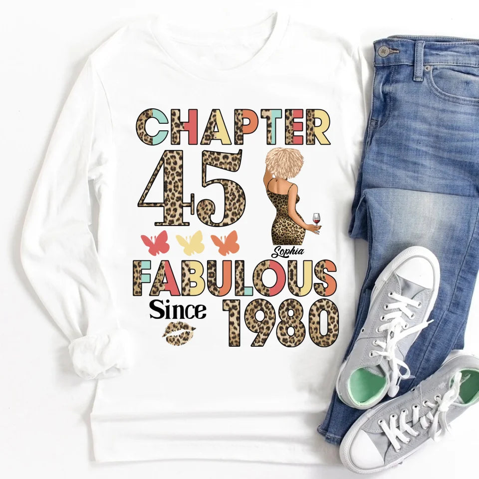 45th birthday shirts for her, Personalised 45th birthday gifts, 1980 t shirt, 45 and fabulous shirt, 45th birthday shirt ideas, gift ideas 45th birthday woman