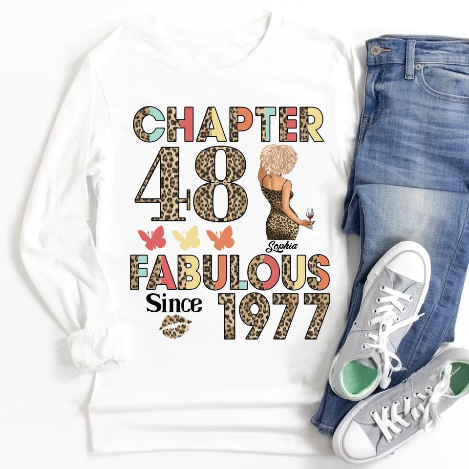 48th birthday shirts for her, Personalised 48th birthday gifts, 1977 t shirt, 48 and fabulous shirt, 48th birthday shirt ideas, gift ideas 48th birthday woman