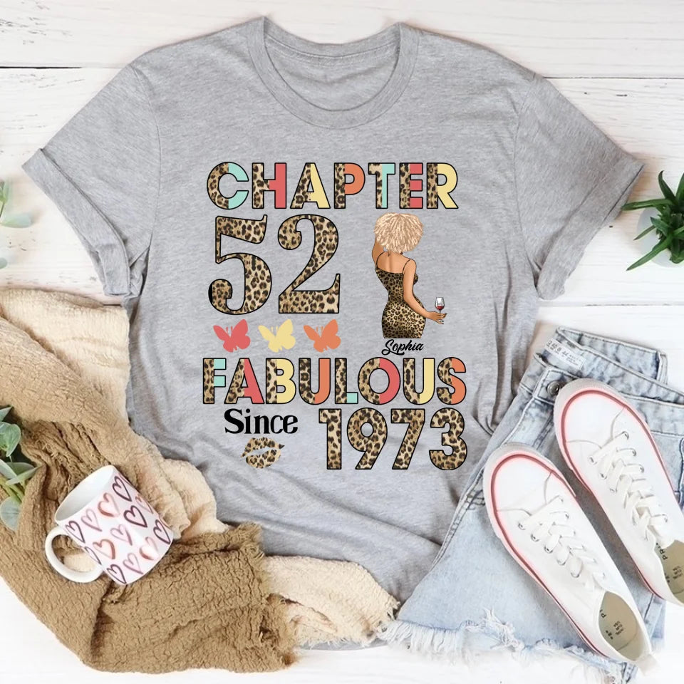 52nd Birthday Shirts For Her, Personalised 52nd Birthday Gifts, 1973 T Shirt, 52 And Fabulous Shirt, 52nd Birthday Shirt Ideas, Gift Ideas 52nd Birthday Woman