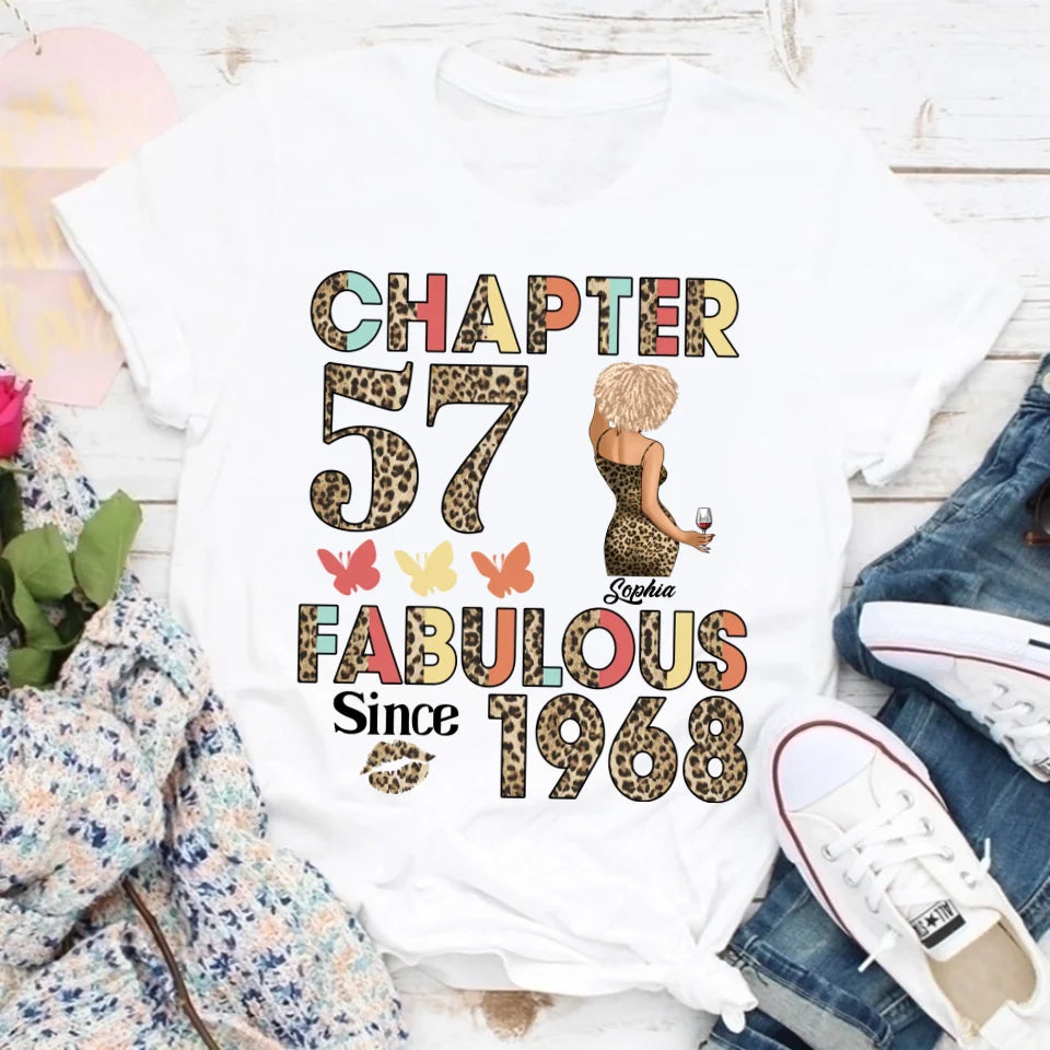 57th birthday shirts for her, Personalised 57th birthday gifts, 1968 t shirt, 57 and fabulous shirt, 57th birthday shirt ideas, gift ideas 57th birthday woman