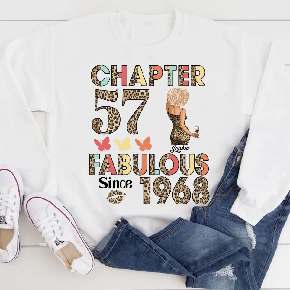 57th birthday shirts for her, Personalised 57th birthday gifts, 1968 t shirt, 57 and fabulous shirt, 57th birthday shirt ideas, gift ideas 57th birthday woman