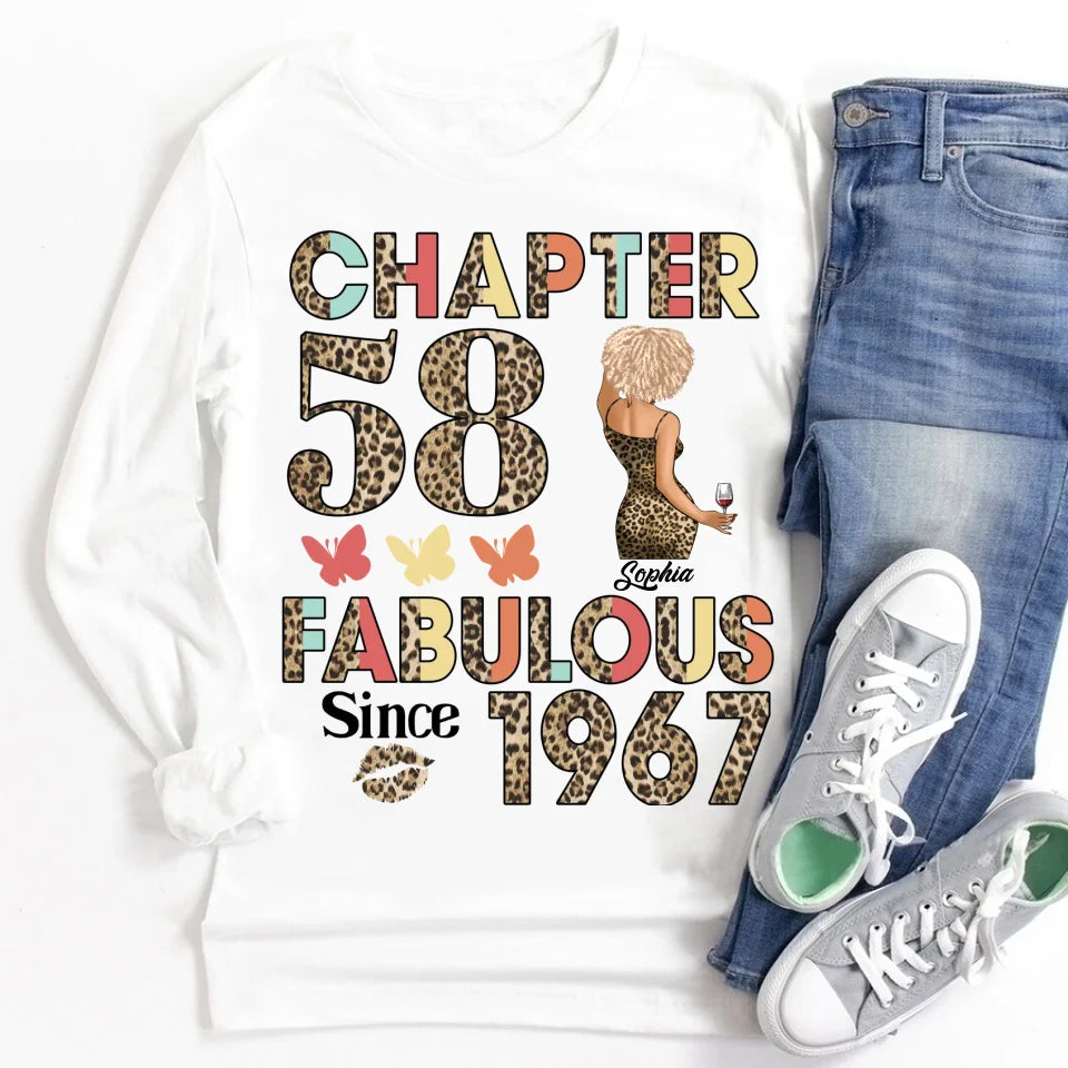 58th birthday shirts for her, Personalised 58th birthday gifts, 1967 t shirt, 58 and fabulous shirt, 58th birthday shirt ideas, gift ideas 58th birthday woman