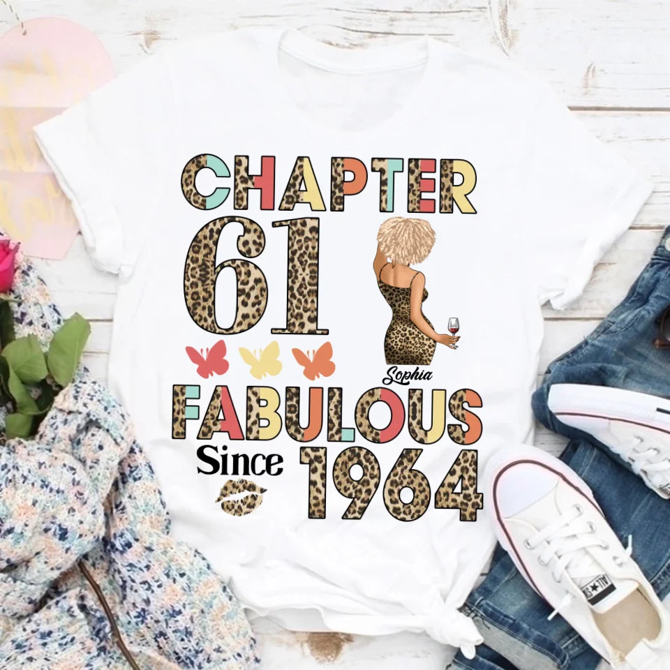 61th Birthday Shirts, Custom Birthday Shirts, Turning 61 Shirt For Women, Turning 61 And Fabulous Shirt, 1964 Shirt, Best Gifts For Women Turning 61