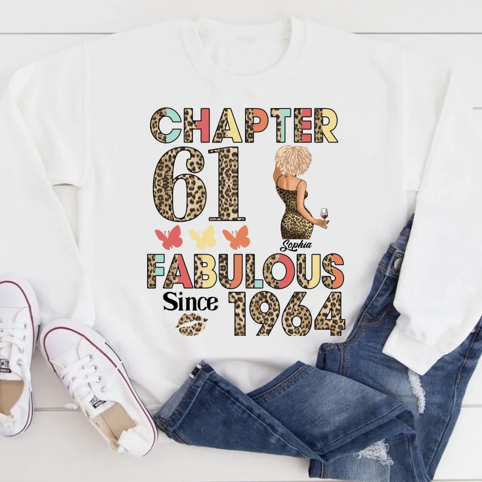 61th Birthday Shirts, Custom Birthday Shirts, Turning 61 Shirt For Women, Turning 61 And Fabulous Shirt, 1964 Shirt, Best Gifts For Women Turning 61