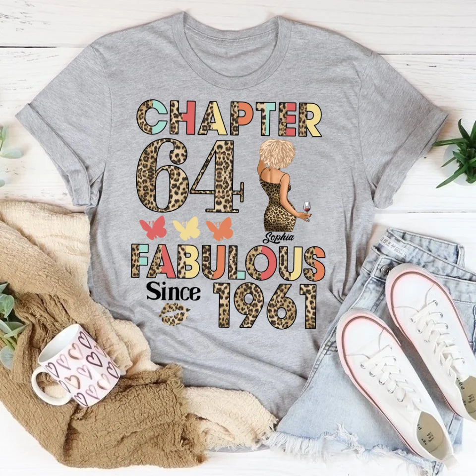 64th Birthday Shirts, Custom Birthday Shirts, Turning 64 Shirt For Women, Turning 64 And Fabulous Shirt, 1961 Shirt, Best Gifts For Women Turning 64