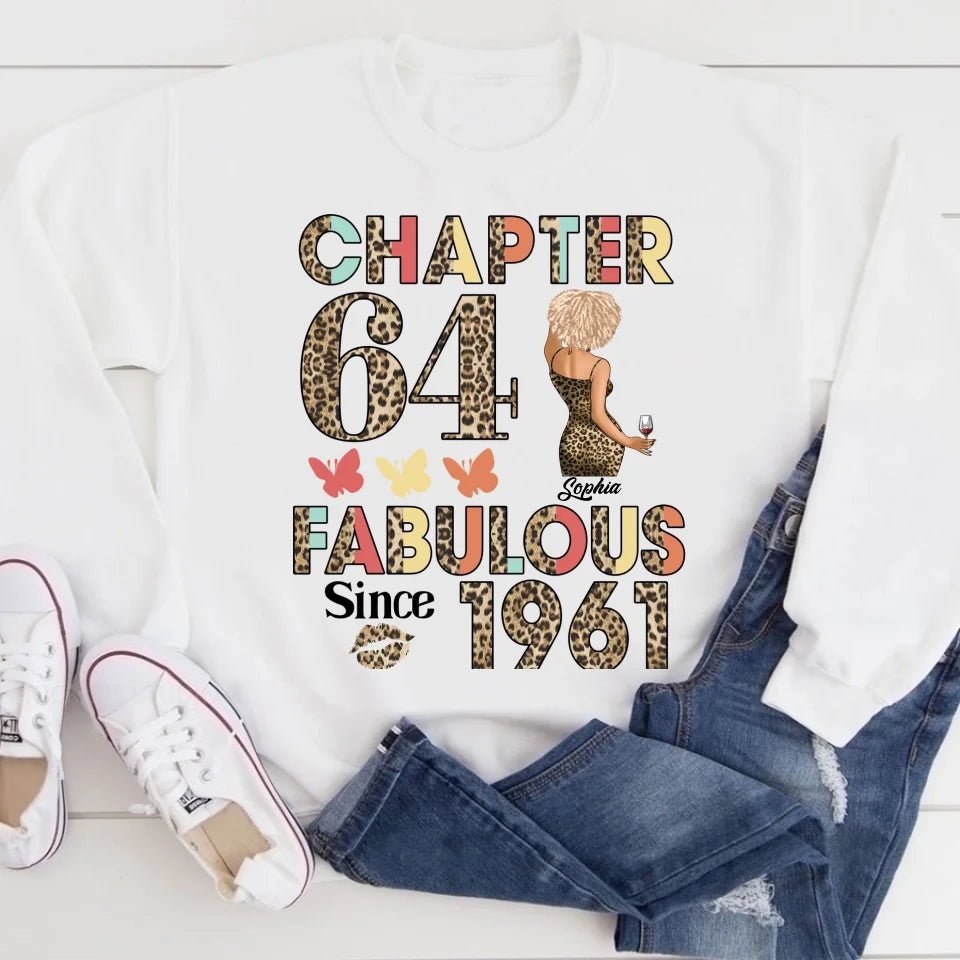 64th Birthday Shirts, Custom Birthday Shirts, Turning 64 Shirt For Women, Turning 64 And Fabulous Shirt, 1961 Shirt, Best Gifts For Women Turning 64