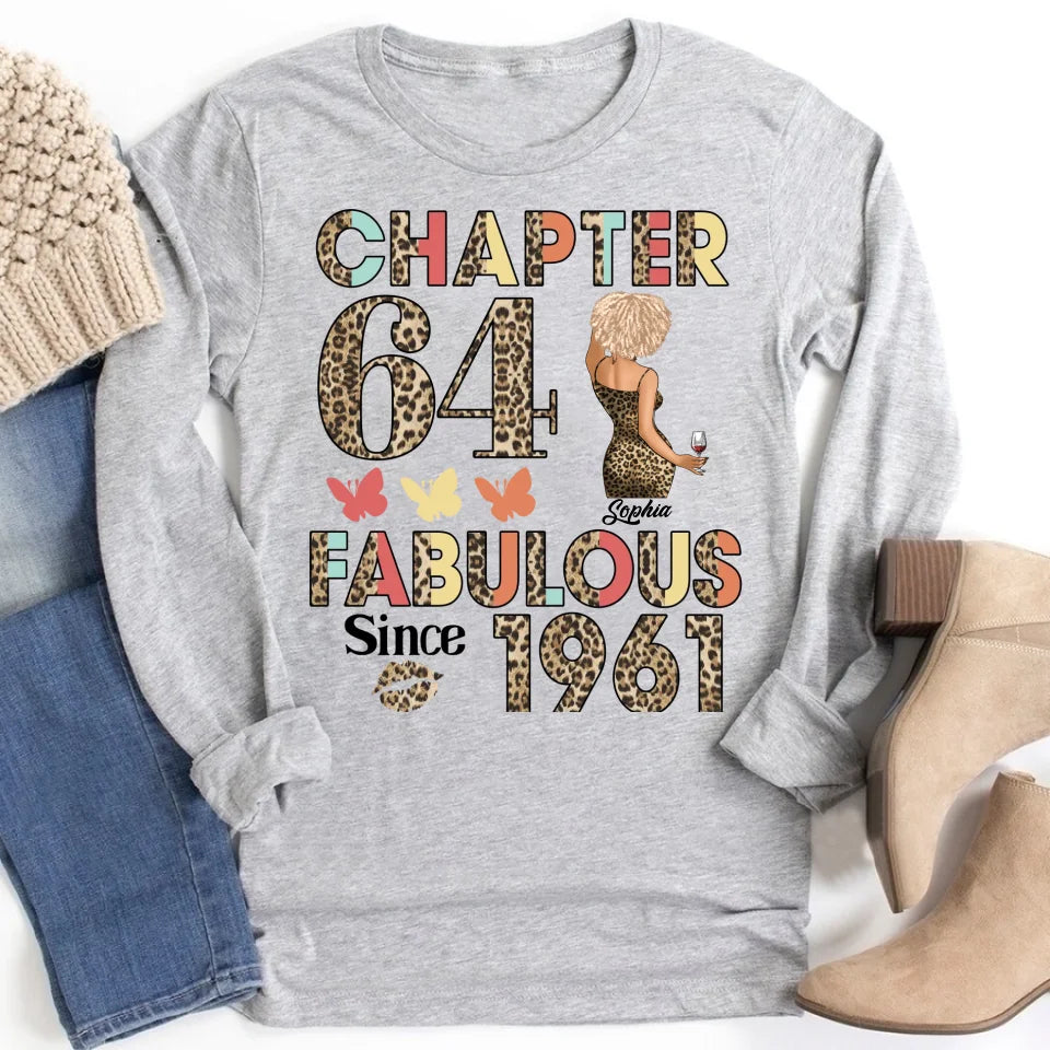 64th Birthday Shirts, Custom Birthday Shirts, Turning 64 Shirt For Women, Turning 64 And Fabulous Shirt, 1961 Shirt, Best Gifts For Women Turning 64
