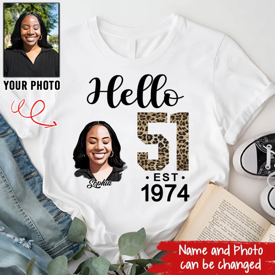 51st Birthday Shirts, Custom Birthday Shirts, Turning 51 Shirt, Gifts For Women Turning 51, 51 And Fabulous Shirt, 1974 Shirt, 51st Birthday Shirts For Her