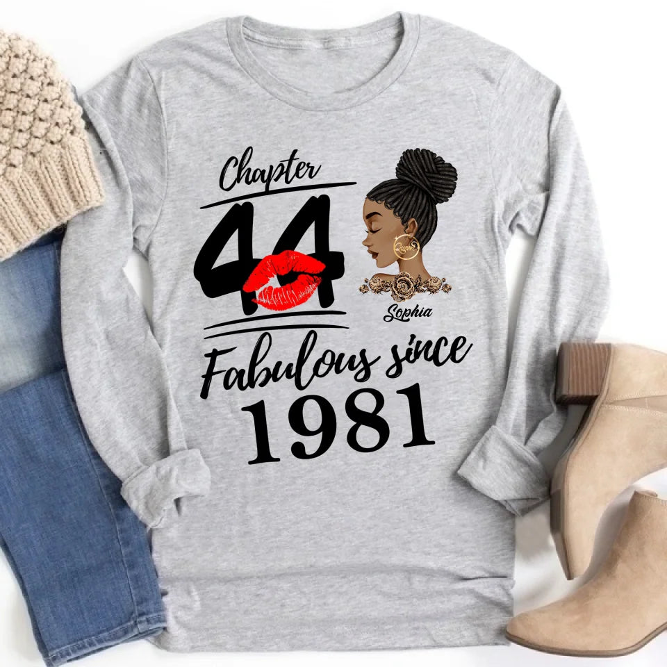 44th Birthday Shirts, Custom Birthday Shirts, Turning 44 Shirt, Gifts For Women Turning 44, 44 And Fabulous Shirt, 1981 Shirt, 44th Birthday Shirts For Her, It&#39;s My 44 Birthday