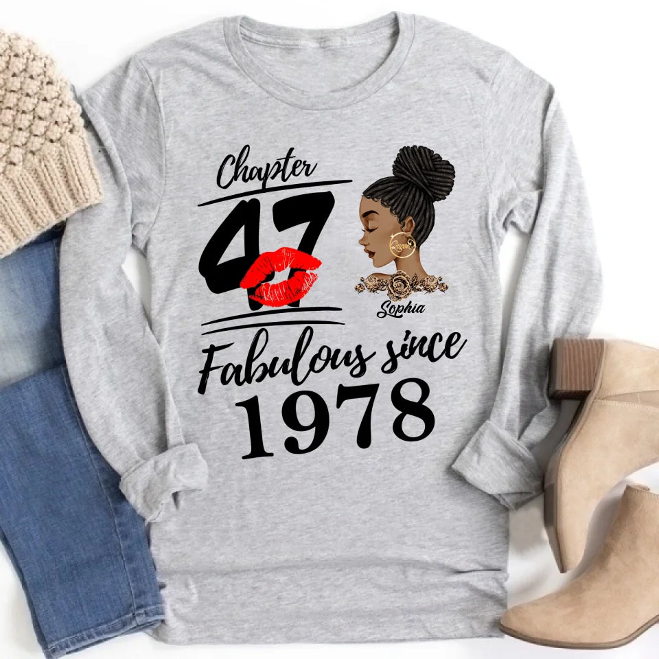 47th Birthday Shirts, Custom Birthday Shirts, Turning 47 Shirt, Gifts For Women Turning 47, 47 And Fabulous Shirt, 1978 Shirt, 47th Birthday Shirts For Her, It&#39;s My 47 Birthday