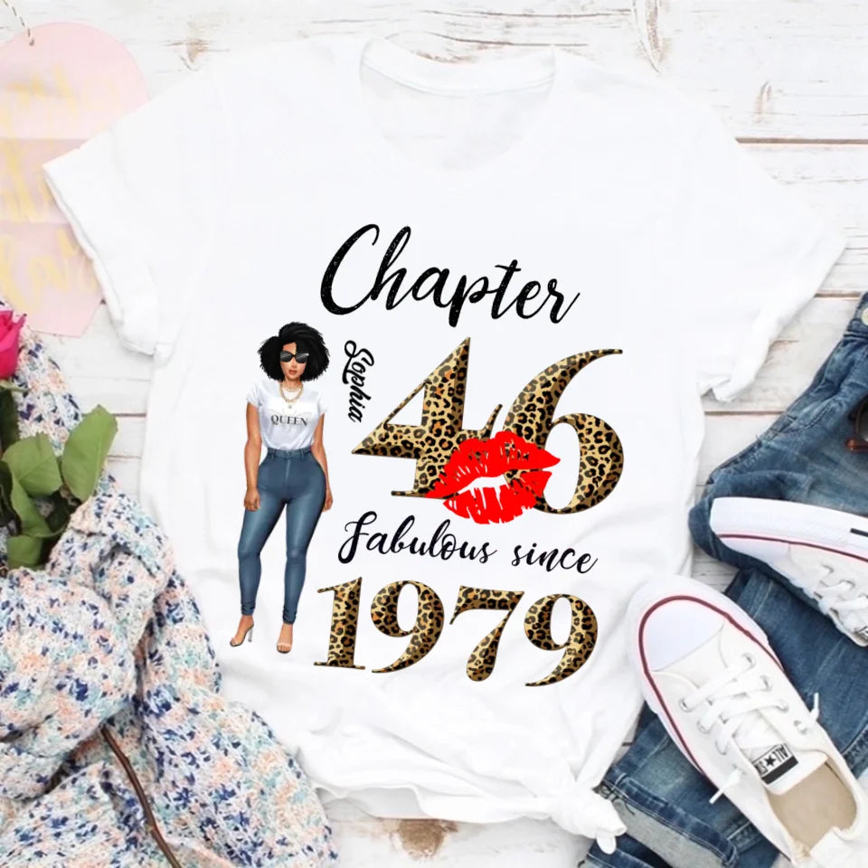 46th birthday shirts for her, Personalised 46th birthday gifts, 1979 t shirt, 46 and fabulous shirt, 46th birthday shirt ideas, gift ideas 46th birthday woman