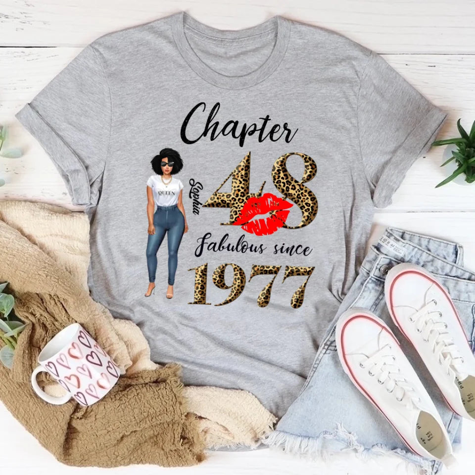 48th birthday shirts for her, Personalised 48th birthday gifts, 1977 t shirt, 48 and fabulous shirt, 48th birthday shirt ideas, gift ideas 48th birthday woman