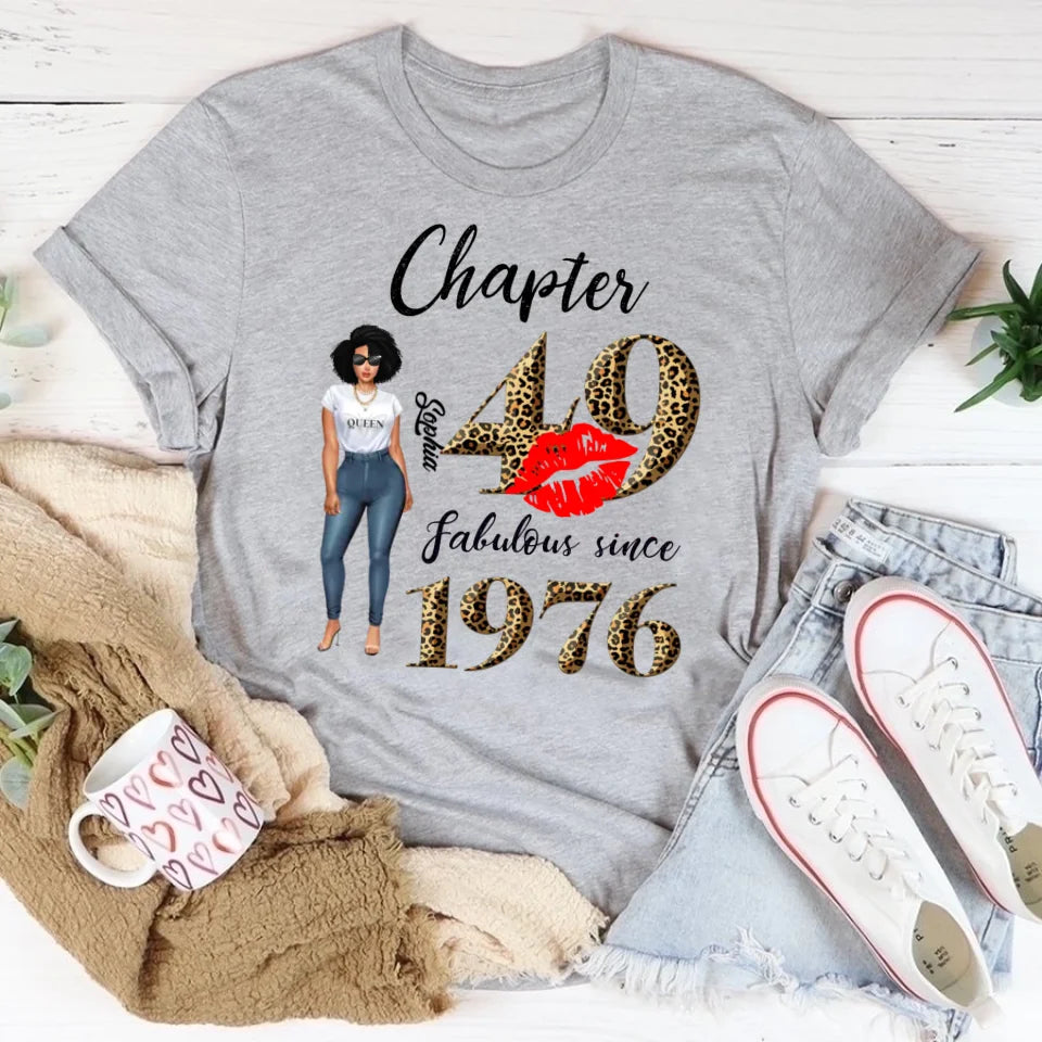 49th birthday shirts for her, Personalised 49th birthday gifts, 1976 t shirt, 49 and fabulous shirt, 49th birthday shirt ideas, gift ideas 49th birthday woman