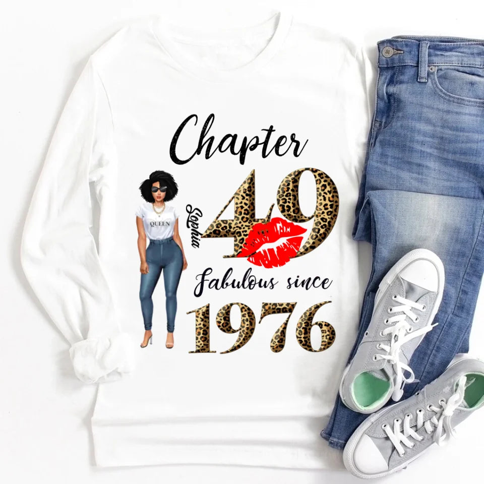 49th birthday shirts for her, Personalised 49th birthday gifts, 1976 t shirt, 49 and fabulous shirt, 49th birthday shirt ideas, gift ideas 49th birthday woman